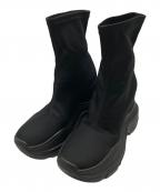 YELLOイエロ）の古着「DOUBLE SNEAKER SHORT BOOTS」｜ブラック