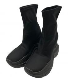 YELLO（イエロ）の古着「DOUBLE SNEAKER SHORT BOOTS」｜ブラック