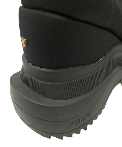 YELLO（イエロ）YELLO (イエロ) DOUBLE SNEAKER SHORT BOOTS ブラック サイズ:Mの古着・服飾アイテム