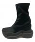 YELLO (イエロ) DOUBLE SNEAKER SHORT BOOTS ブラック サイズ:M：8000円