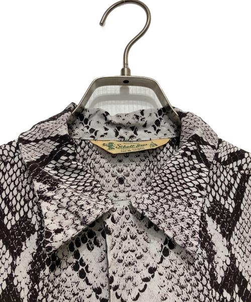 SCHOTT BROS.（ショットブロス）SCHOTT BROS. (ショットブロス) RAYON SHIRT PYTHON ホワイト サイズ:Sの古着・服飾アイテム