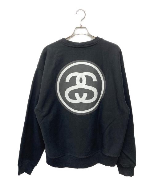 stussy（ステューシー）stussy (ステューシー) SS Link Crew  スウェット ブラック サイズ:XLの古着・服飾アイテム