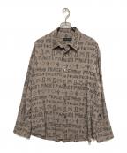 roargunsロアーガンズ）の古着「GRAFFITI PRINT SHIRT」｜ベージュ