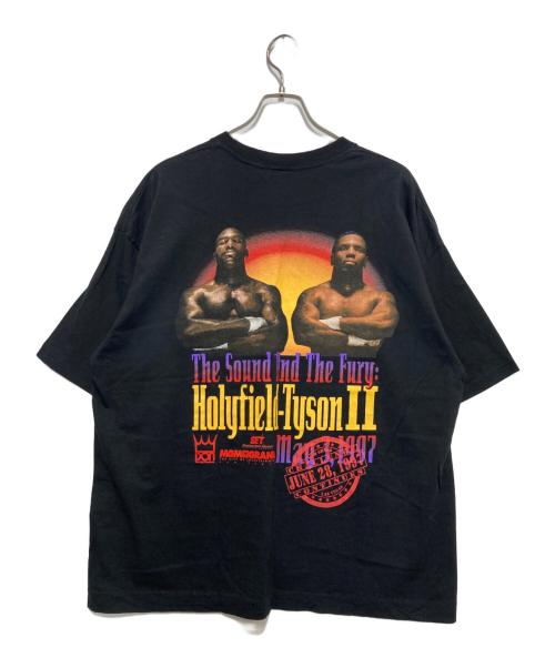 MGM GRAND（エムジーエム グランド）MGM GRAND (エムジーエム グランド) TYSON VS HOLYFIELD TEE ブラック サイズ:XXLの古着・服飾アイテム
