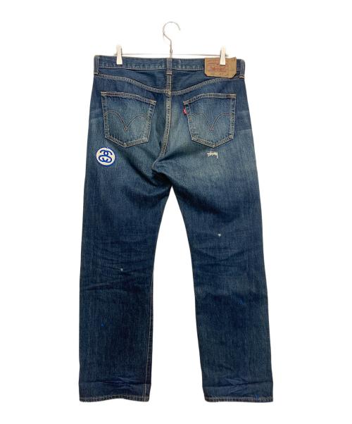 LEVI'S（リーバイス）LEVI'S (リーバイス) stussy (ステューシー) リペア加工501デニムパンツ インディゴ サイズ:W36　L32の古着・服飾アイテム