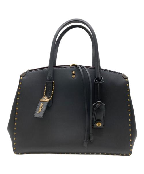 COACH（コーチ）COACH (コーチ) Cooper Carryall With Rivets ブラックの古着・服飾アイテム