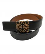LOEWEロエベ）の古着「リバーシブル アナグラム ベルト」｜ブラウン