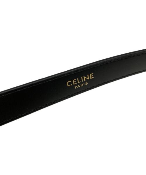 CELINE（セリーヌ）CELINE (セリーヌ) トリオンフナローベルト ブラック サイズ:80の古着・服飾アイテム