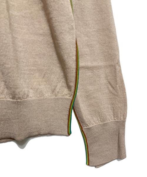 PAUL SMITH（ポールスミス）Paul Smith (ポールスミス) シグネチャーストライプライン タートルネックニット ピンク サイズ:Mの古着・服飾アイテム