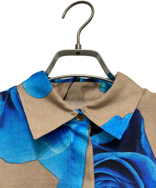 PAUL SMITH（ポールスミス）Paul Smith (ポールスミス) Monarch Rose プリントシャツ ベージュ サイズ:38の古着・服飾アイテム