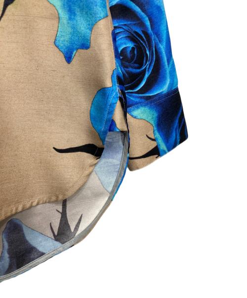 PAUL SMITH（ポールスミス）Paul Smith (ポールスミス) Monarch Rose プリントシャツ ベージュ サイズ:38の古着・服飾アイテム
