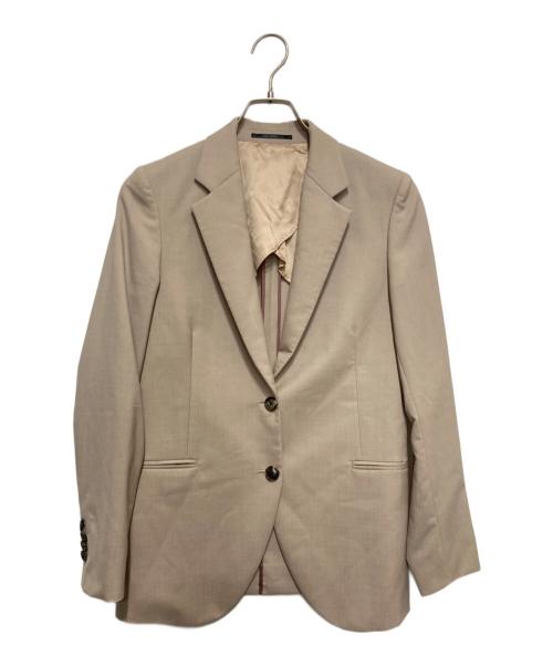 PAUL SMITH（ポールスミス）Paul Smith (ポールスミス) ウィメンズ ピンヘッド シングルジャケット ベージュ サイズ:38の古着・服飾アイテム