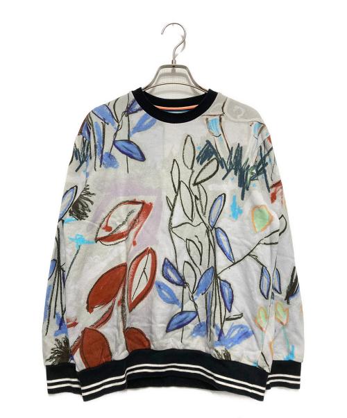 PAUL SMITH（ポールスミス）Paul Smith (ポールスミス) 【洗える】フォレストスケッチ スウェット グレー サイズ:Mの古着・服飾アイテム