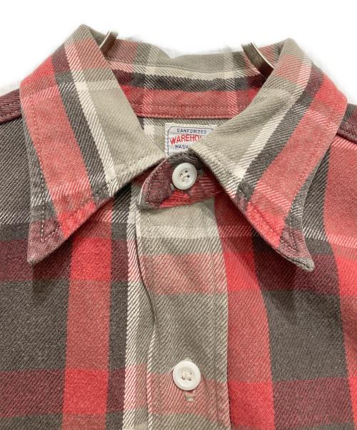 WAREHOUSE（ウエアハウス）WAREHOUSE (ウエアハウス) ネルシャツ レッド サイズ:SMALLの古着・服飾アイテム