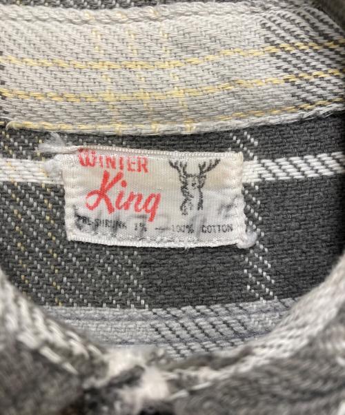 WINTER KING（ウィンターキング）WINTER KING (ウィンターキング) ネルシャツ グレー サイズ:不明の古着・服飾アイテム