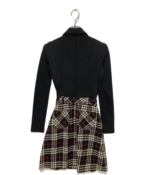 Burberry's BLUE LABEL（バーバリーズ ブルーレーベル）Burberry's BLUE LABEL (バーバリーズ ブルーレーベル) ノバチェックワンピース ブラック サイズ:Mの古着・服飾アイテム