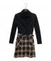Burberry's BLUE LABEL（バーバリーズ ブルーレーベル）の古着「ノバチェックワンピース」｜ブラック