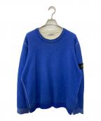 STONE ISLANDストーンアイランド）の古着「Double Face Loose Fit Crewneck　ダブル フェイス ルース フィット クルーネック」｜ブルー