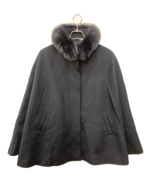 RUIRUE BOUTIQUE（ルイルエブティック）RUIRUE BOUTIQUE (ルイルエブティック) フォックスファーケープ ネイビー サイズ:SMサイズの古着・服飾アイテム