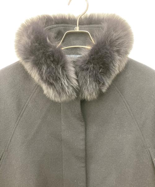 RUIRUE BOUTIQUE（ルイルエブティック）RUIRUE BOUTIQUE (ルイルエブティック) フォックスファーケープ ネイビー サイズ:SMサイズの古着・服飾アイテム
