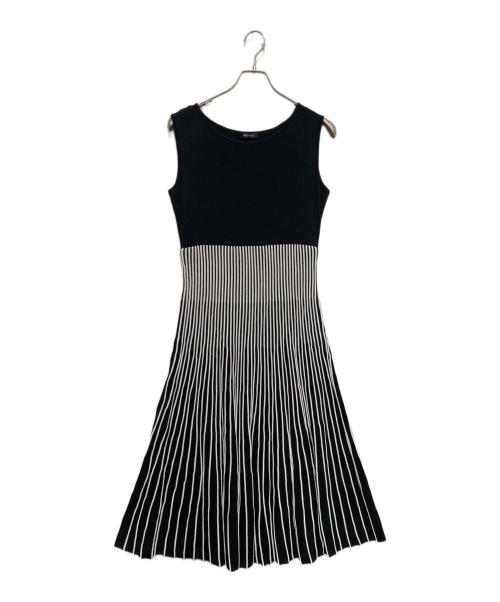 Rene basic（ルネベーシック）Rene basic (ルネベーシック) ノースリーブ切替ワンピース ブラック サイズ:38の古着・服飾アイテム