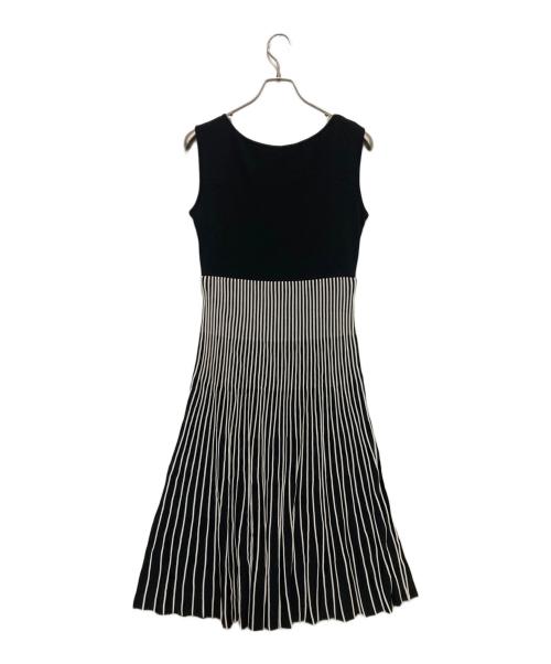 Rene basic（ルネベーシック）Rene basic (ルネベーシック) ノースリーブ切替ワンピース ブラック サイズ:38の古着・服飾アイテム