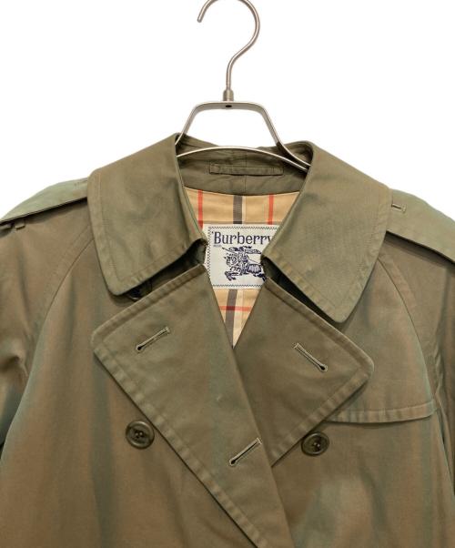 Burberry's（バーバリーズ）Burberry's (バーバリーズ) 裏ノヴァチェック玉虫トレンチコート ベージュ サイズ:SIZE 9の古着・服飾アイテム