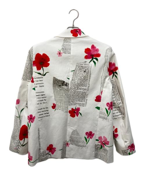Desigual（デシグアル）Desigual (デシグアル) テキスト&花柄 ストレートブレザー ネイビー サイズ:Sの古着・服飾アイテム