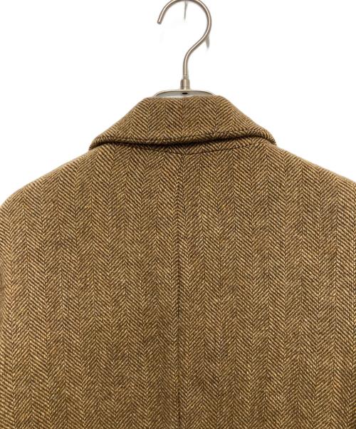 PALTO（パルト）PALTO (パルト) ヘリンボーンチェスターコート ブラウン サイズ:SIZE 42の古着・服飾アイテム