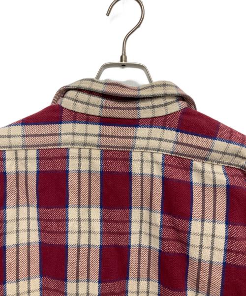 WAREHOUSE（ウエアハウス）WAREHOUSE (ウエアハウス) ヘビーネルシャツ レッド サイズ:SIZE 161/2の古着・服飾アイテム