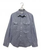 Engineered Garmentsエンジニアド ガーメンツ）の古着「シャンブレーワークシャツ」｜ネイビー