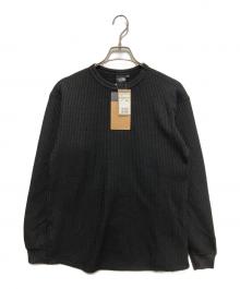 THE NORTH FACE（ザ ノース フェイス）の古着「L/S WARM Waffle Crew」｜ブラック