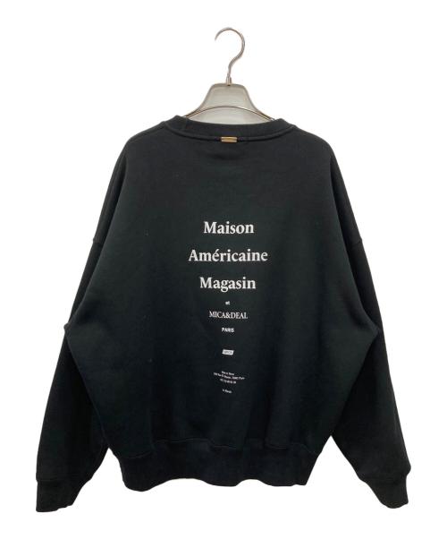 Americana（アメリカーナ）Americana (アメリカーナ) MICA&DEAL (マイカアンドディール) MMN (エムエムエヌ) 別注スウェット ブラック サイズ:FREEの古着・服飾アイテム