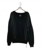HUFハフ）の古着「CHAIN LINK CARDIGAN」｜ブラック