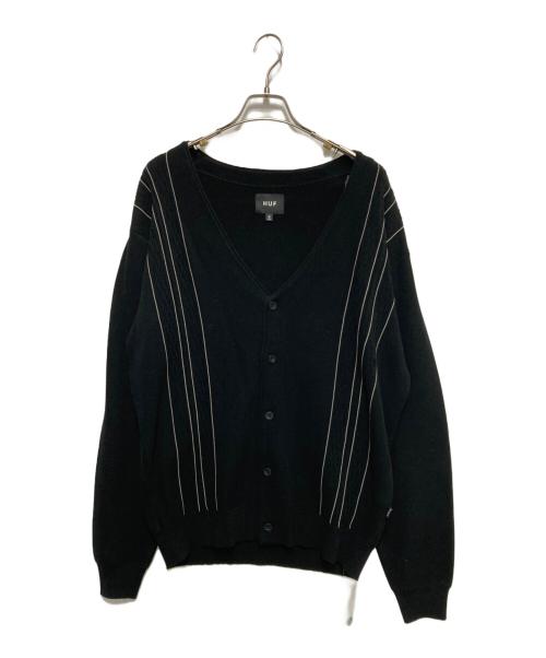 HUF（ハフ）HUF (ハフ) CHAIN LINK CARDIGAN ブラック サイズ:Mの古着・服飾アイテム