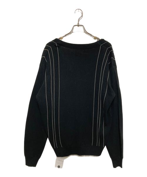 HUF（ハフ）HUF (ハフ) CHAIN LINK CARDIGAN ブラック サイズ:Mの古着・服飾アイテム