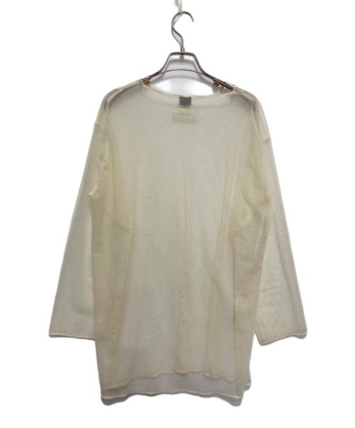 Jean Paul Gaultier FEMME（ジャンポールゴルチエ フェム）Jean Paul Gaultier FEMME (ジャンポールゴルチエ フェム) メッシュカットソー アイボリー サイズ:40の古着・服飾アイテム
