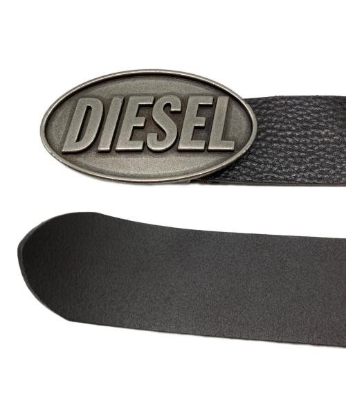 DIESEL（ディーゼル）DIESEL (ディーゼル) ロゴバックルベルト ブラウン サイズ:85/34の古着・服飾アイテム
