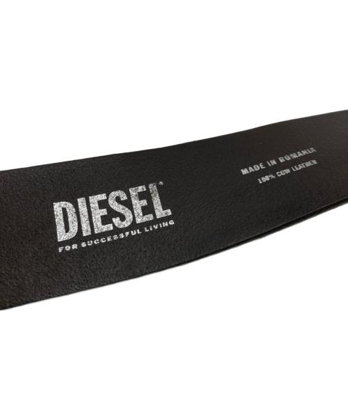 DIESEL（ディーゼル）DIESEL (ディーゼル) ロゴバックルベルト ブラウン サイズ:85/34の古着・服飾アイテム