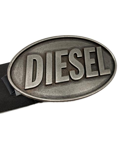 DIESEL（ディーゼル）DIESEL (ディーゼル) ロゴバックルベルト ブラウン サイズ:85/34の古着・服飾アイテム
