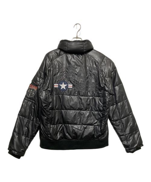 AVIREX（アヴィレックス）AVIREX (アヴィレックス) USAF PADDING JACKET（USAF パディング ジャケット） ブラック サイズ:Lの古着・服飾アイテム