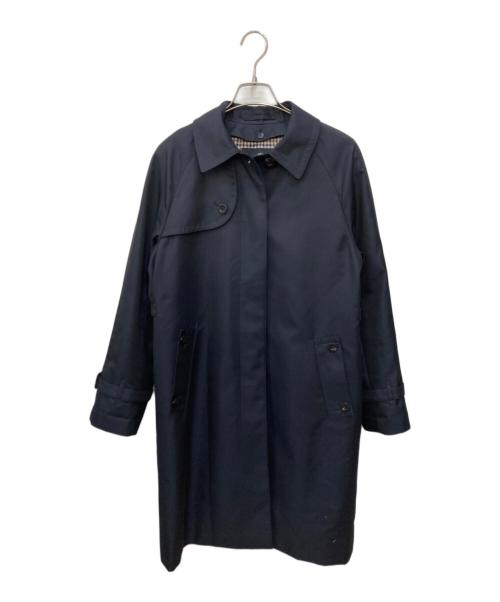 Aquascutum（アクアスキュータム）Aquascutum (アクアスキュータム) BASIC SINGLE TRENCH COAT/ステンカラーコート　ベーシック シングル トレンチ コート ネイビー サイズ:SIZE 8の古着・服飾アイテム