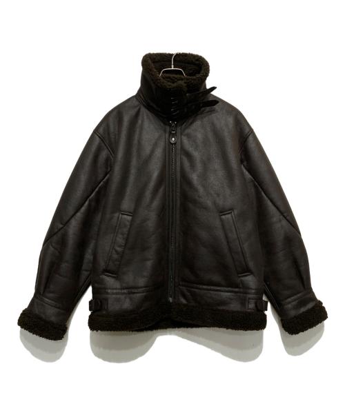 MONKEY TIME（モンキータイム）MONKEY TIME (モンキータイム) フェイクムートンB-3ジャケット ブラウン サイズ:Mの古着・服飾アイテム