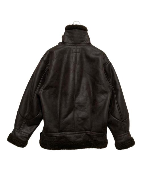 MONKEY TIME（モンキータイム）MONKEY TIME (モンキータイム) フェイクムートンB-3ジャケット ブラウン サイズ:Mの古着・服飾アイテム
