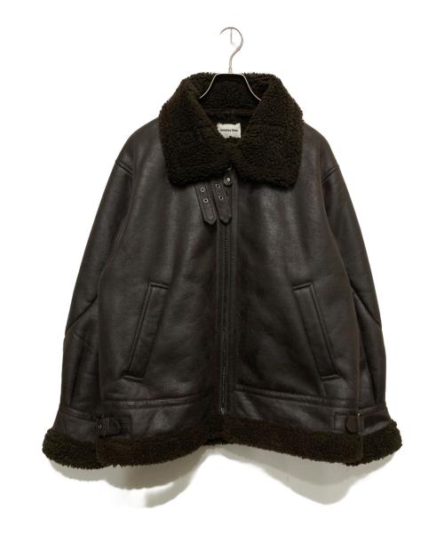 MONKEY TIME（モンキータイム）MONKEY TIME (モンキータイム) フェイクムートンB-3ジャケット ブラウン サイズ:Mの古着・服飾アイテム