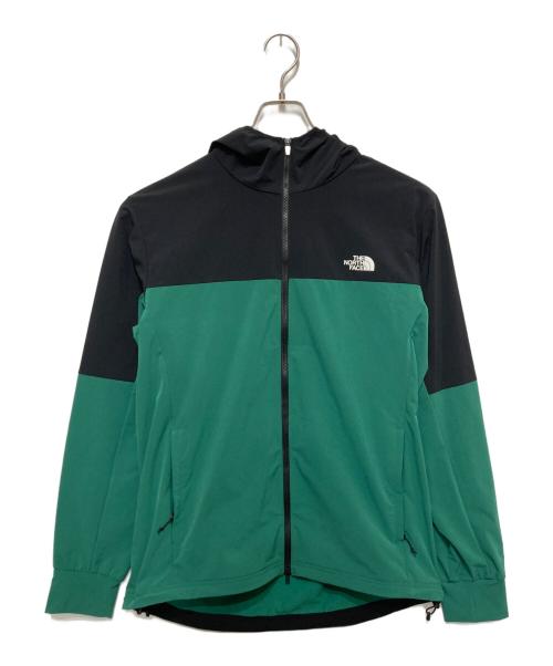 THE NORTH FACE（ザ ノース フェイス）THE NORTH FACE (ザ ノース フェイス) APEX FLEX Hoodie ブラック×グリーン サイズ:XLの古着・服飾アイテム