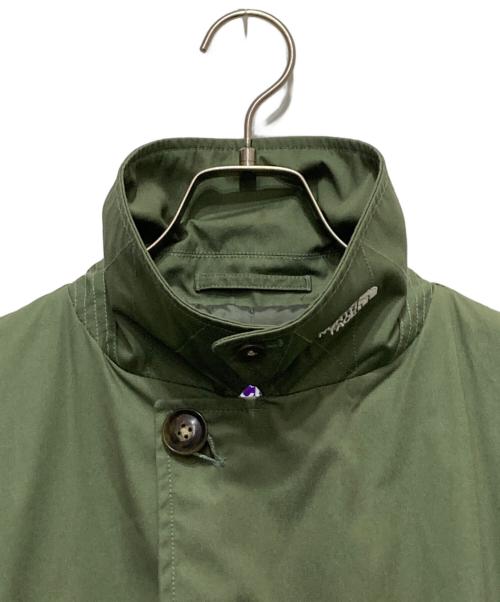 THE NORTHFACE PURPLELABEL（ザ・ノースフェイス パープルレーベル）THE NORTHFACE PURPLELABEL (ザ・ノースフェイス パープルレーベル) 65/35クロスステンカラーコート グリーン サイズ:Ｌの古着・服飾アイテム