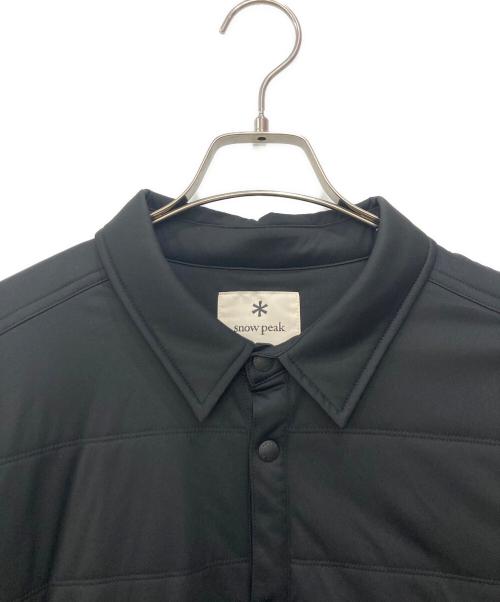 Snow peak（スノーピーク）snow peak (スノーピーク) Flexible Insulated Shirt ブラック サイズ:XLの古着・服飾アイテム