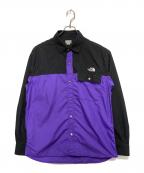 THE NORTH FACEザ ノース フェイス）の古着「L/S Nuptse Shirt（L/S ヌプシ シャツ）」｜パープル