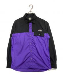THE NORTH FACE（ザ ノース フェイス）の古着「L/S Nuptse Shirt（L/S ヌプシ シャツ）」｜パープル